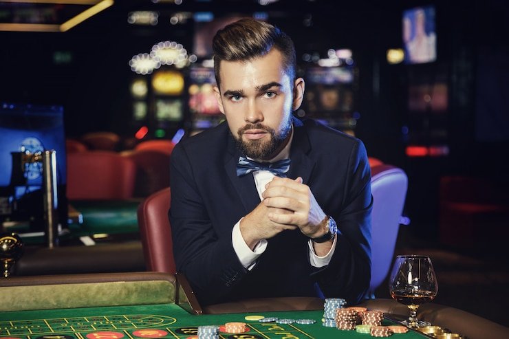 Antarmuka permainan Infinite Blackjack di sga898 dengan tombol hit, stand, double down, dan split